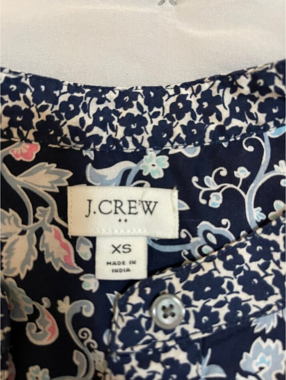 NWOT XS J Crew V-Neck Ruffle Mini Dress in Floral Fields Print Long Sleeve - Picture 5 of 9